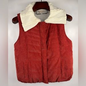 Women’s Vest Hem & Thread Size L Fit Soft Chunky Corduroy Vintage‎